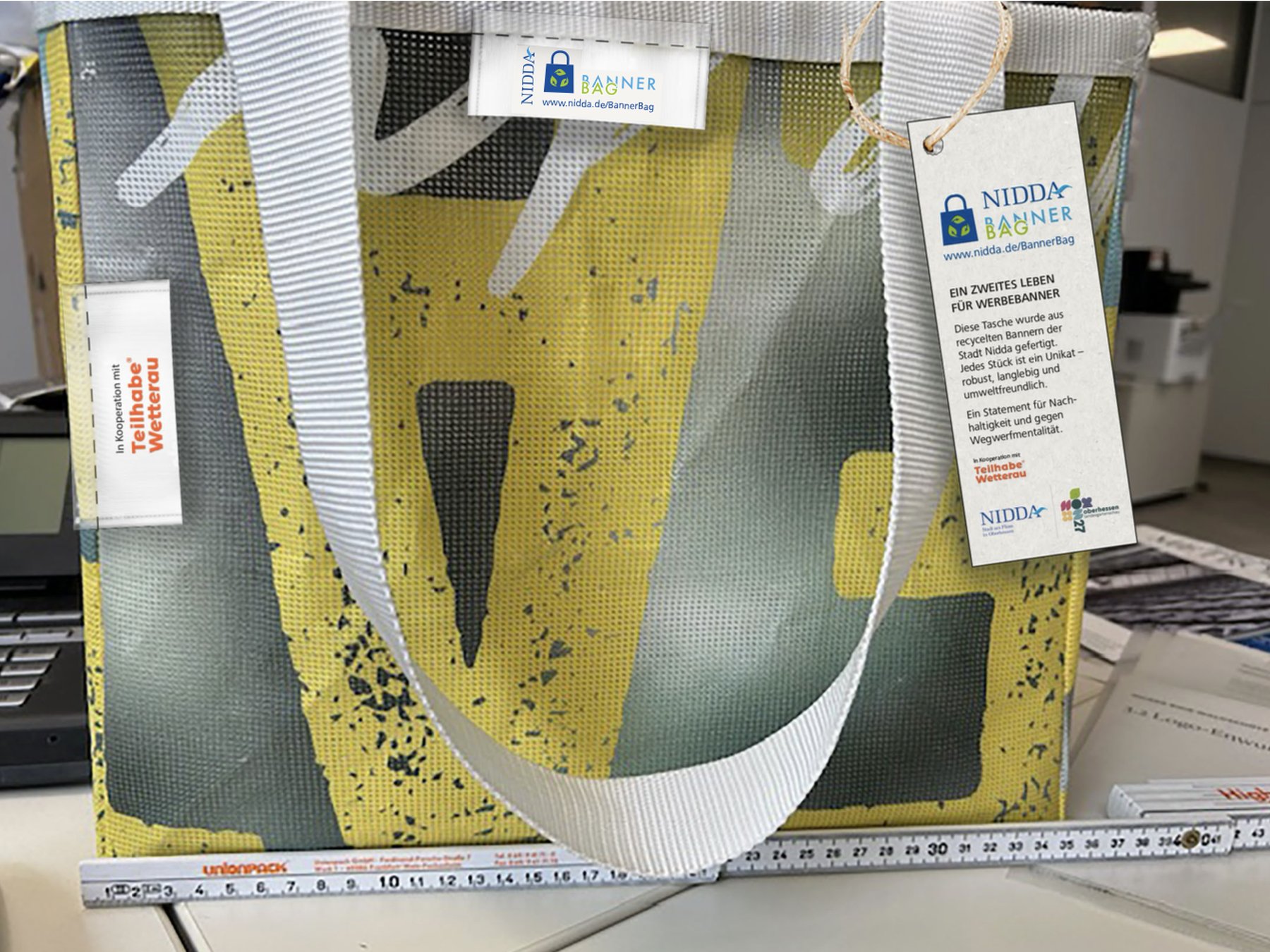 Stadt Nidda – BannerBag mit Etikett und Anhänger